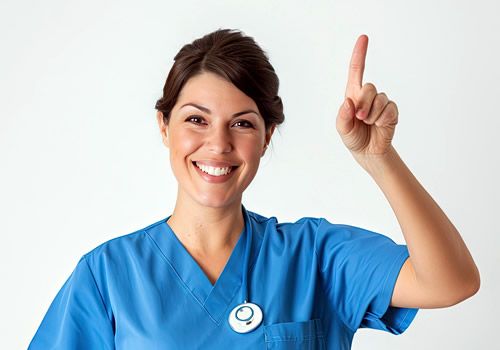 Professional licensed clinician providing virtual healthcare consultation